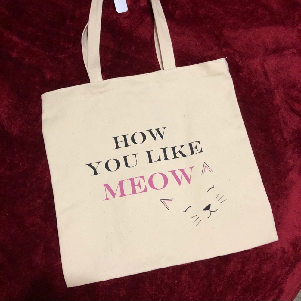 Cat Meow Tote Bag